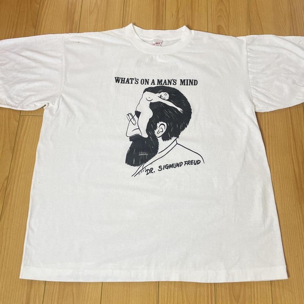 Vintage 80s 90s What’s On A Mans Mind Tshirt - Picture 3 of 8